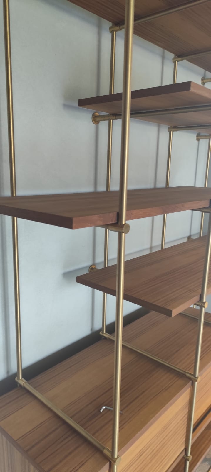 Brass Shelving